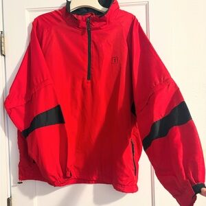 PGA Tour Red and Black Windbreaker Jacket
